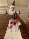 Ski Santa w/Red Tree